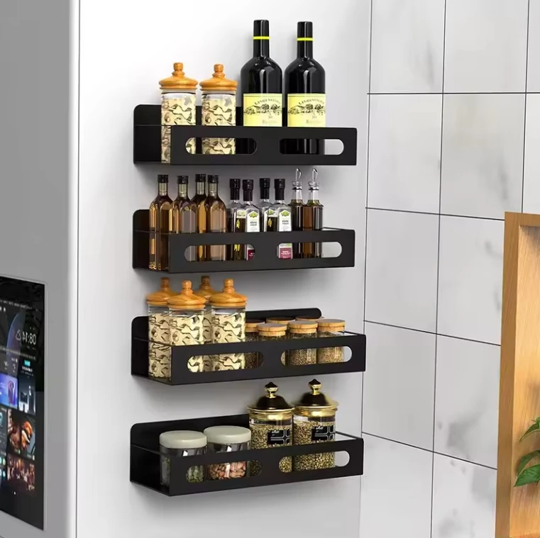 Magnetic Spice Rack Organizer for Refrigerator Hanging Spice Rack Wall Mount Metal Seasoning Organizer Rack
Magnetic Spice Rack Organizer for Refrigerator Hanging Spice Rack Wall Mount Metal Seasoning Organizer Rack