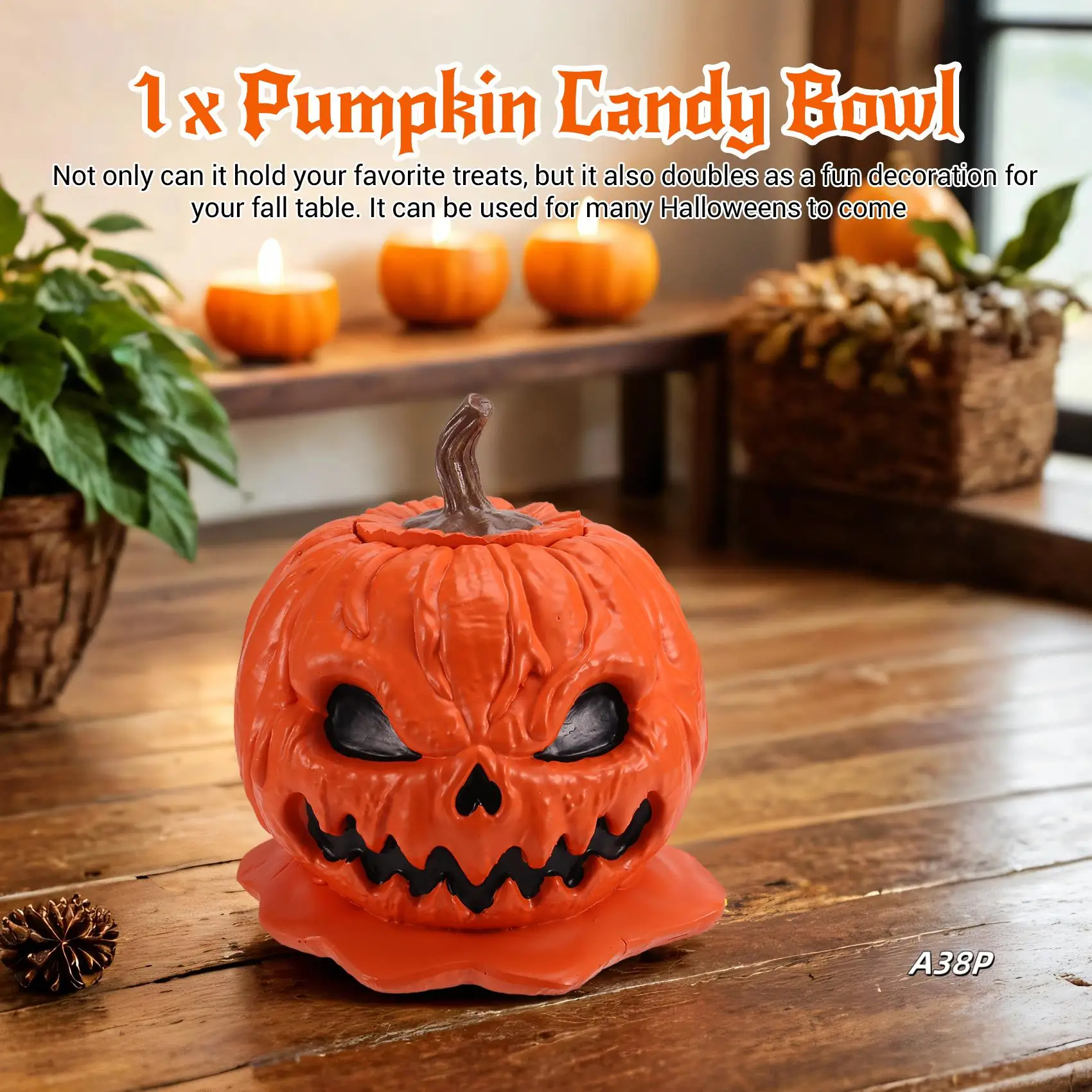 Halloween Pumpkin Snack Bowl Melting Skull Bowl With Lid Table Decoration Reusable Halloween Candy Holder For Indoor
Halloween Pumpkin Snack Bowl Melting Skull Bowl With Lid Table Decoration Reusable Halloween Candy Holder For Indoor