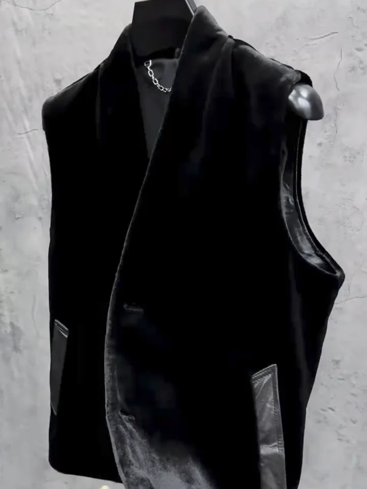 Высококачественный Мужской Модный Простой Золотистый Бархатный Жилет, Удобный, Новинка Осень-Зима, Молодежный, Трендовый, С Прямым Передом
Высококачественный Мужской Модный Простой Золотистый Бархатный Жилет, Удобный, Новинка Осень-Зима, Молодежный, Трендовый, С Прямым Передом