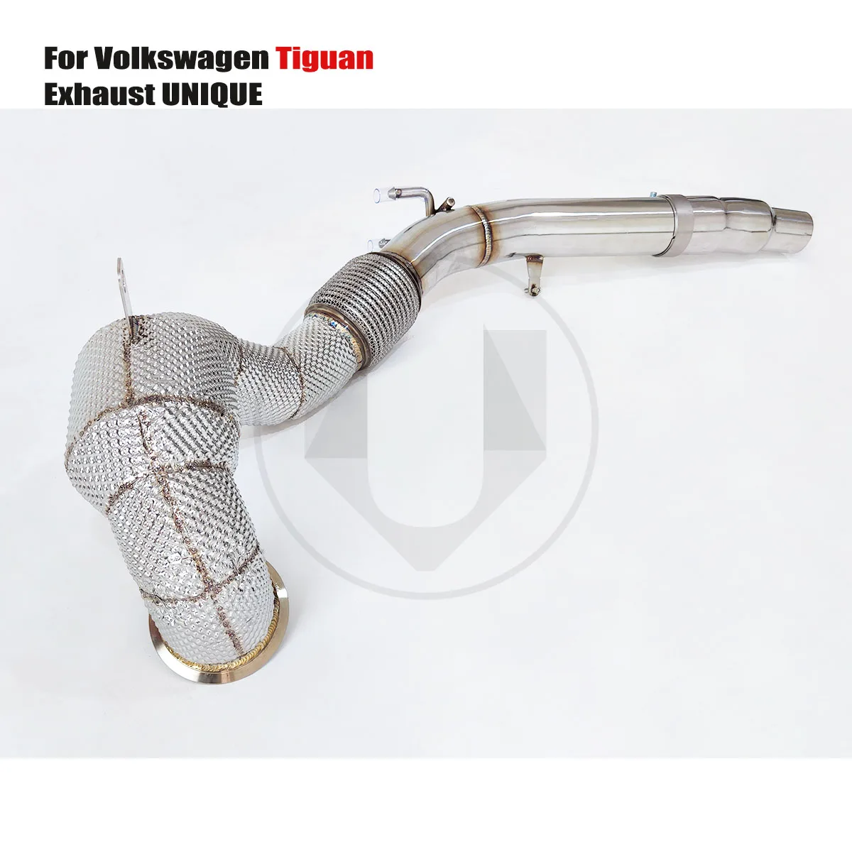 UNIQUE suitable for Volkswagen Tiguan ss304 high performance straight-through exhaust downpipe with insulator
UNIQUE suitable for Volkswagen Tiguan ss304 high performance straight-through exhaust downpipe with insulator