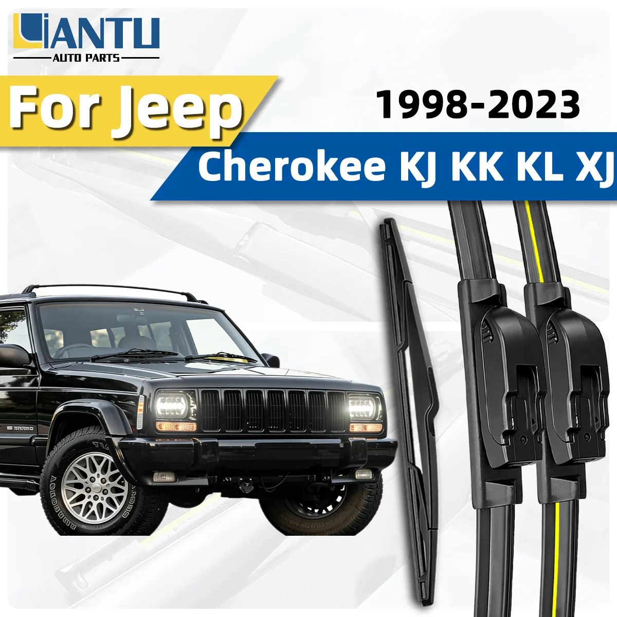 Комплект из 3-х передних и задних дворников для Jeep Cherokee KJ KK KL XJ 1998-2023, бесшумные дворники для лобового стекла, автомобильные аксессуары 2022
Комплект из 3-х передних и задних дворников для Jeep Cherokee KJ KK KL XJ 1998-2023, бесшумные дворники для лобового стекла, автомобильные аксессуары 2022