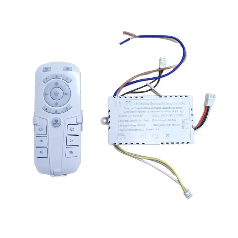 AC39-Fan Light Remote Control QH007 Ceiling Fan Light DC Inverter Ceiling Fan Lights Remote Control & 2.4G Driver Controller
AC39-Fan Light Remote Control QH007 Ceiling Fan Light DC Inverter Ceiling Fan Lights Remote Control & 2.4G Driver Controller