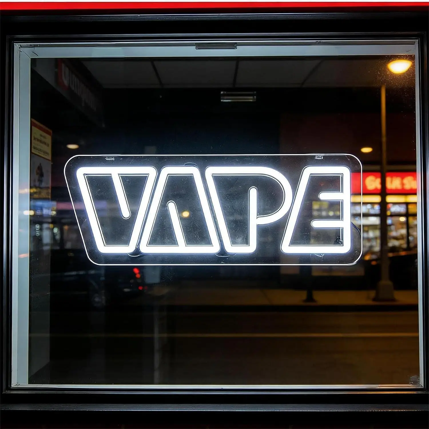 VAPE Neon Sign USB Dimmable LED Light For Vape Shop Smoke Store Convenience Store Front Window Wall Decoration Business Signage
VAPE Neon Sign USB Dimmable LED Light For Vape Shop Smoke Store Convenience Store Front Window Wall Decoration Business Signage