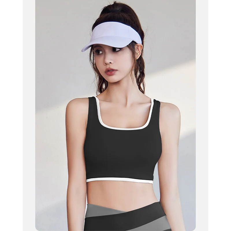 Women Color Block Versatile Yoga Bra High Impact Shockproof Sports Bra Push Up Skin-Friendly Breathable Workout Top for Running
Women Color Block Versatile Yoga Bra High Impact Shockproof Sports Bra Push Up Skin-Friendly Breathable Workout Top for Running