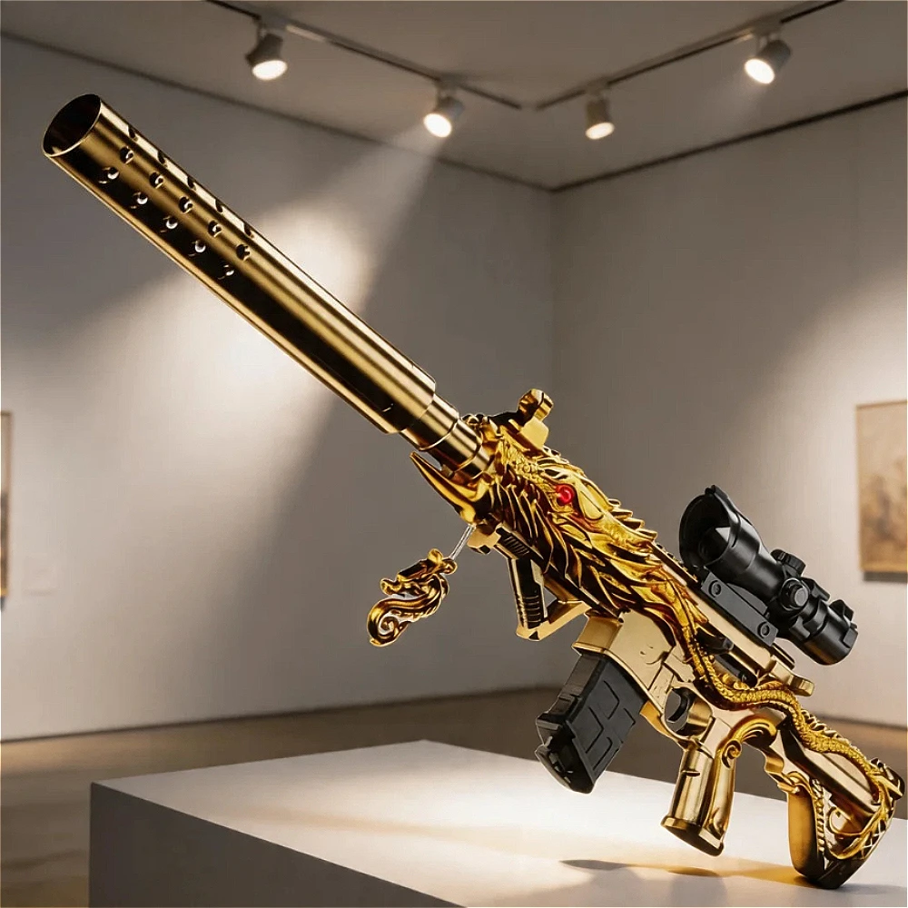 Golden Toy Blaster with Manual Action, Large Size Soft Dart Model, Fun Outdoor Play Gift for Kids
Golden Toy Blaster with Manual Action, Large Size Soft Dart Model, Fun Outdoor Play Gift for Kids