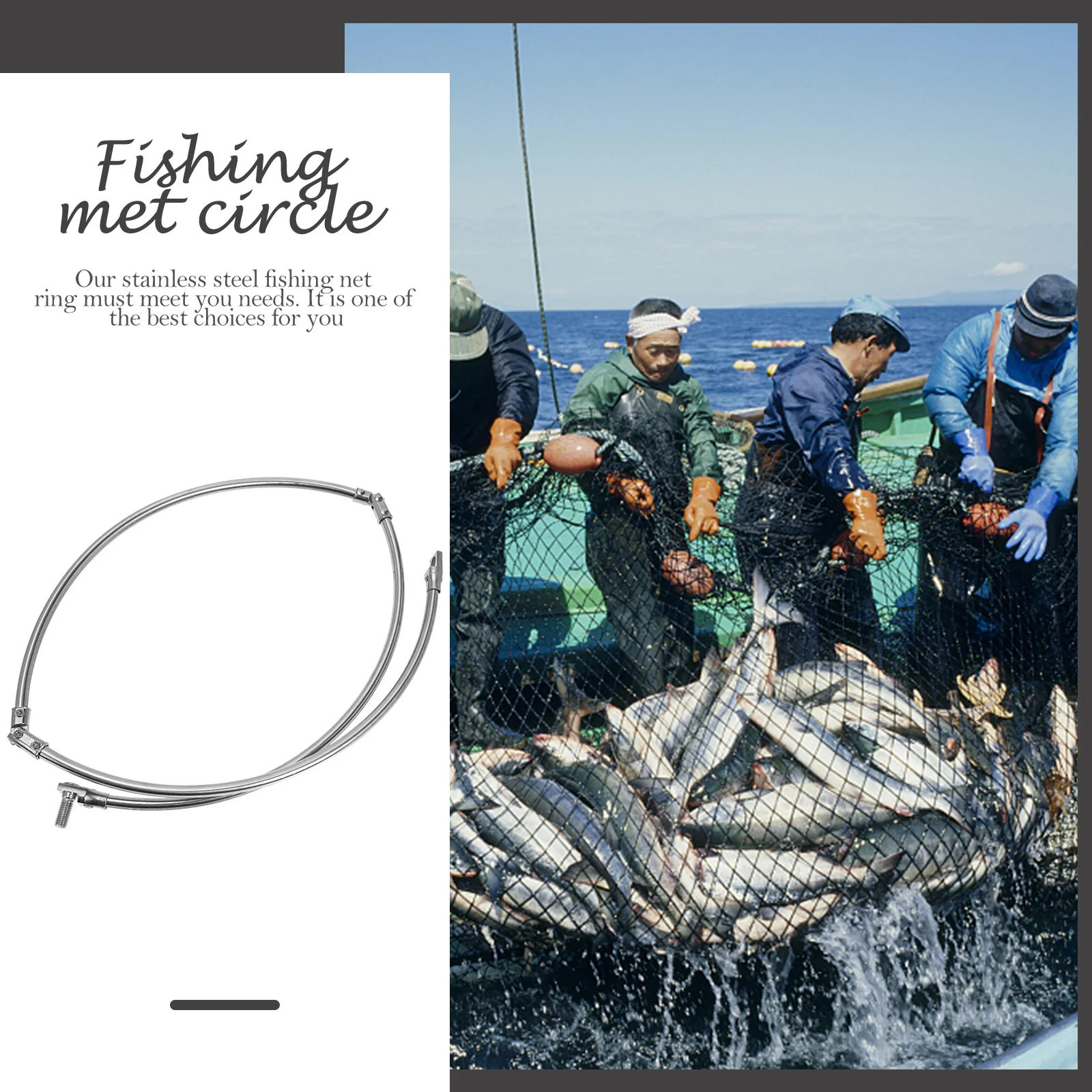 5 pcs Stainless Steel Ring Durable Landing Net Circle Fishing Tackle Accessories Dip Net Rings Fishing Tool Mesh Ring Supply
5 pcs Stainless Steel Ring Durable Landing Net Circle Fishing Tackle Accessories Dip Net Rings Fishing Tool Mesh Ring Supply