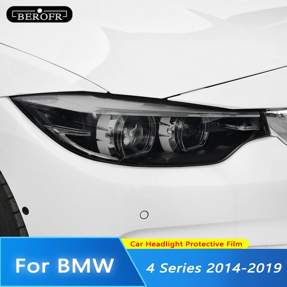 2 Pcs For BMW 4 Series F32 F33 F36 2014-2019 Car Headlight Tint Black Protective Film Vinyl Protection Transparent TPU Sticker
2 Pcs For BMW 4 Series F32 F33 F36 2014-2019 Car Headlight Tint Black Protective Film Vinyl Protection Transparent TPU Sticker