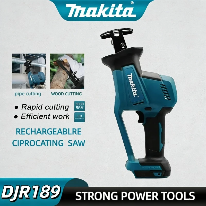 Makita DJR189 18V Brushless Electric Reciprocating Saw Cordless Rechargeable Wood Metal Cutting Saw Portable Power Tool
Makita DJR189 18V Brushless Electric Reciprocating Saw Cordless Rechargeable Wood Metal Cutting Saw Portable Power Tool