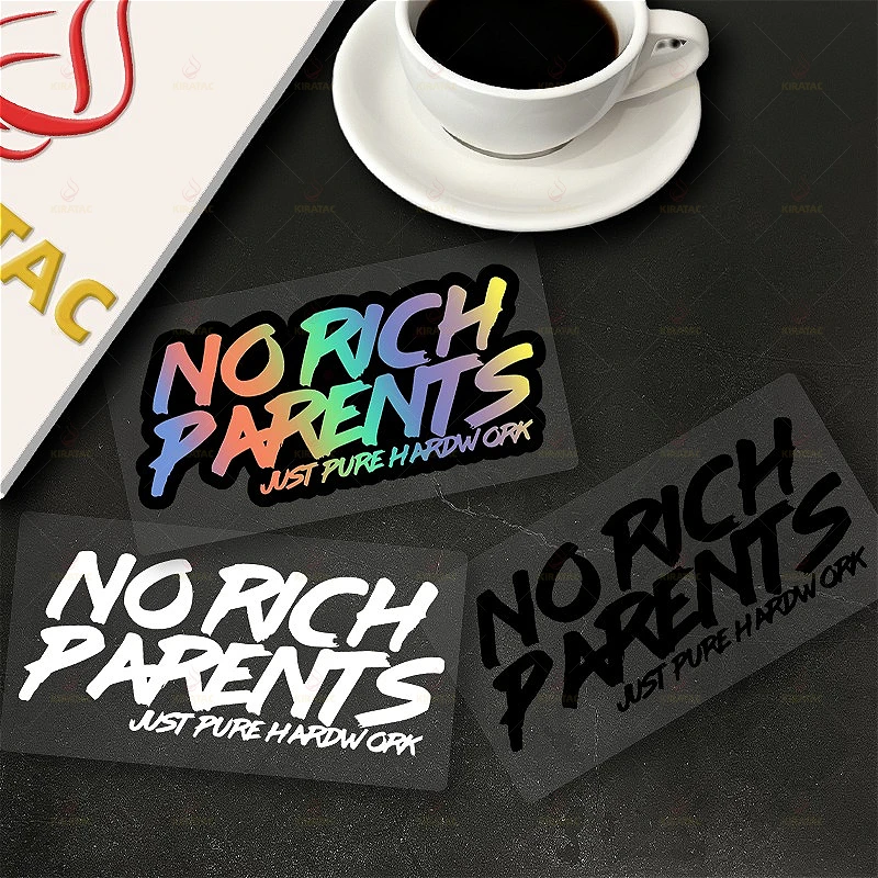 NO RICH PARENTS JUST PURE HARD WORK Waterproof Vinyl Sticker, Universal Decal for Car Window Trunk Motorcycle Fairing Styling
NO RICH PARENTS JUST PURE HARD WORK Waterproof Vinyl Sticker, Universal Decal for Car Window Trunk Motorcycle Fairing Styling