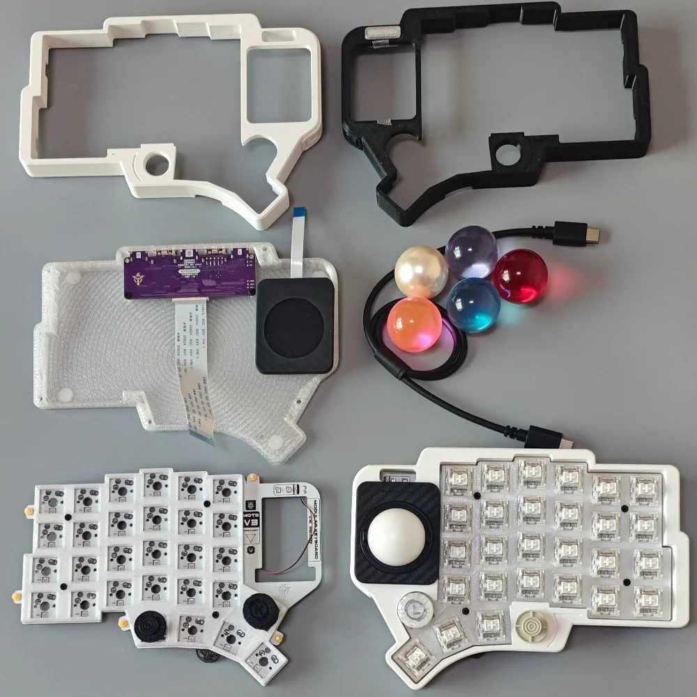 Mote V3 Split Keyboard Trackpad Custom Wired Joystick Knob TPS Trackball Keyboard RGB Vial Rp2040 Keyboard Kit Gamer Accessory 
Mote V3 Split Keyboard Trackpad Custom Wired Joystick Knob TPS Trackball Keyboard RGB Vial Rp2040 Keyboard Kit Gamer Accessory