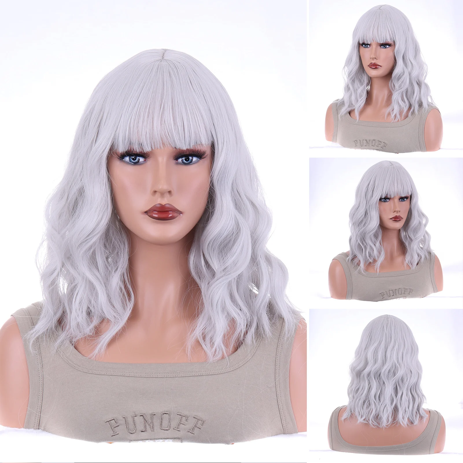 Women's Shoulder-length Curly Hair Wig With Bangs Soft Curly Glossy Wig For Photography Stage Movie Hair Fashionable Hairstyle
Women's Shoulder-length Curly Hair Wig With Bangs Soft Curly Glossy Wig For Photography Stage Movie Hair Fashionable Hairstyle