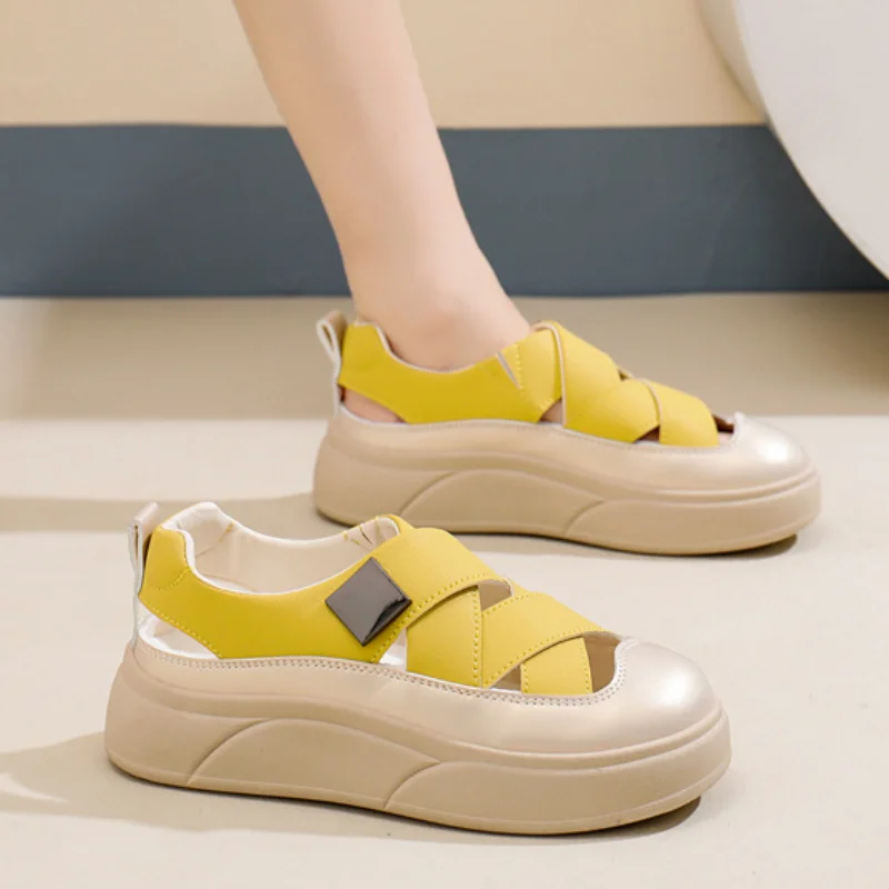 Модные повседневные туфли, новые летние туфли с перекрестными ремешками, дышащая полая толстая подошва, универсальная повседневная женская вулканизированная обувь sapato
Модные повседневные туфли, новые летние туфли с перекрестными ремешками, дышащая полая толстая подошва, универсальная повседневная женская вулканизированная обувь sapato