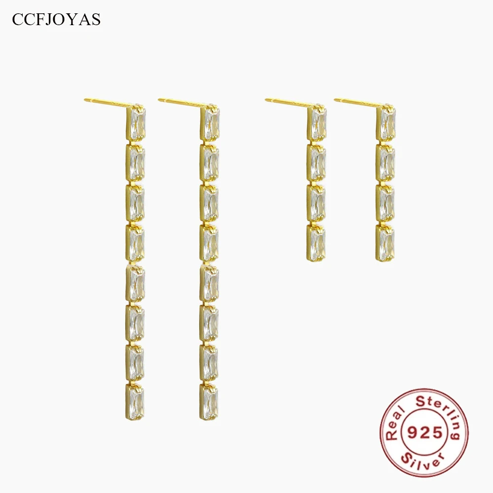CCFJOYAS two different size 925 Sterling Silver Tassel long Strip Drop Earrings for Women Hypoallergenic Everyday Luxury Jewelry
CCFJOYAS two different size 925 Sterling Silver Tassel long Strip Drop Earrings for Women Hypoallergenic Everyday Luxury Jewelry