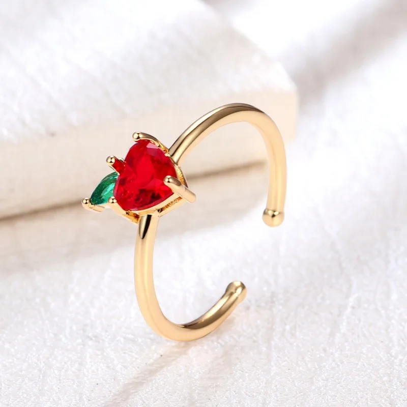 1 Pc Exquisite Apple Fruit Fashion Luxury Copper Gold Color Ring Women Party Daily Adjustable Open Ring Gift Jewelry
1 Pc Exquisite Apple Fruit Fashion Luxury Copper Gold Color Ring Women Party Daily Adjustable Open Ring Gift Jewelry