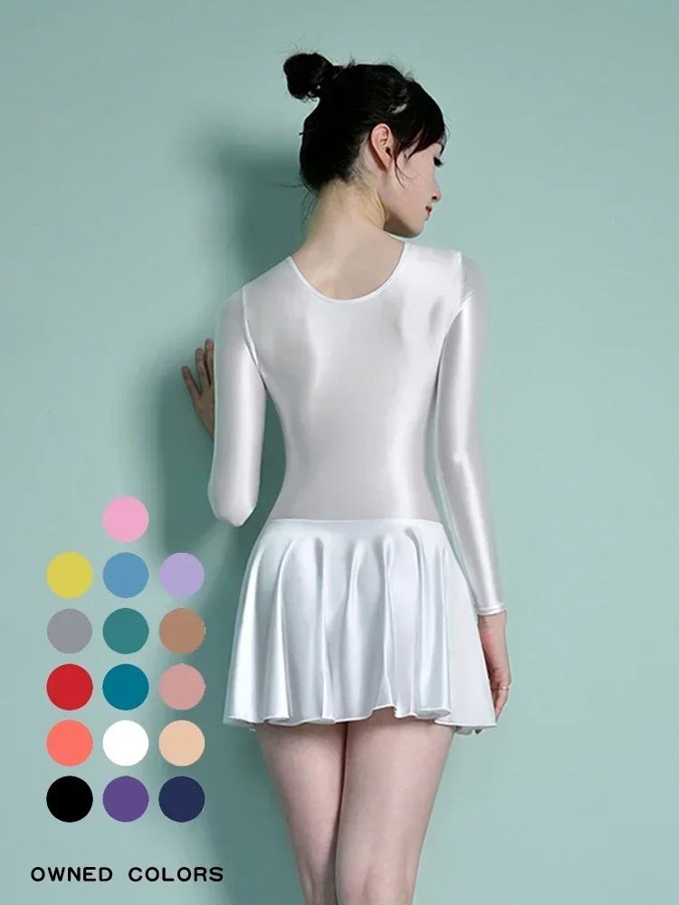 satin smooth glossy dress oily long sleeve crotch sports swimming Yoga Skirt Ballet Skirt long sleeve party skirt leotard
satin smooth glossy dress oily long sleeve crotch sports swimming Yoga Skirt Ballet Skirt long sleeve party skirt leotard