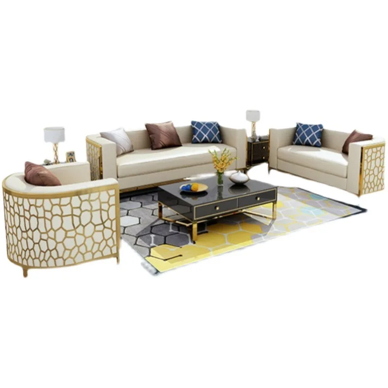Modern fashionable sofa negotiation chair engraving light luxury generous hotel ice crack sofa combination
Modern fashionable sofa negotiation chair engraving light luxury generous hotel ice crack sofa combination