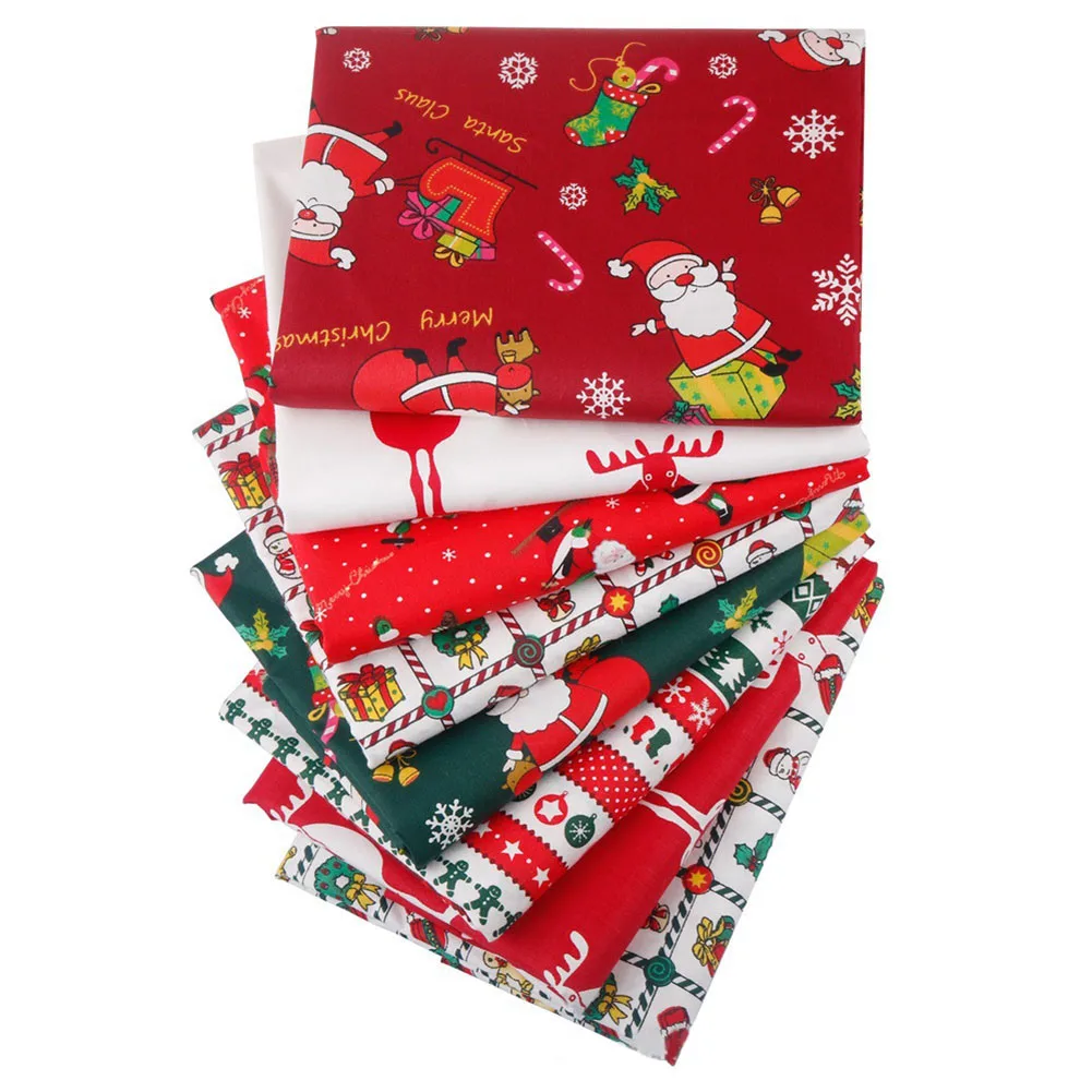 8pcs Christmas Series Style Patchwork Cotton Printed Fabric Square For Household Christmas DIY Crafting Projects
8pcs Christmas Series Style Patchwork Cotton Printed Fabric Square For Household Christmas DIY Crafting Projects