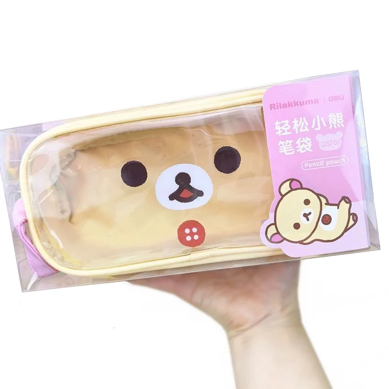 Rilakkuma Korilakkuma Pencil Case Clear Transparent Pencil Pouch Anime Bear Kawaii Cute School Pencil Cases for Kids Storage Bag
Rilakkuma Korilakkuma Pencil Case Clear Transparent Pencil Pouch Anime Bear Kawaii Cute School Pencil Cases for Kids Storage Bag