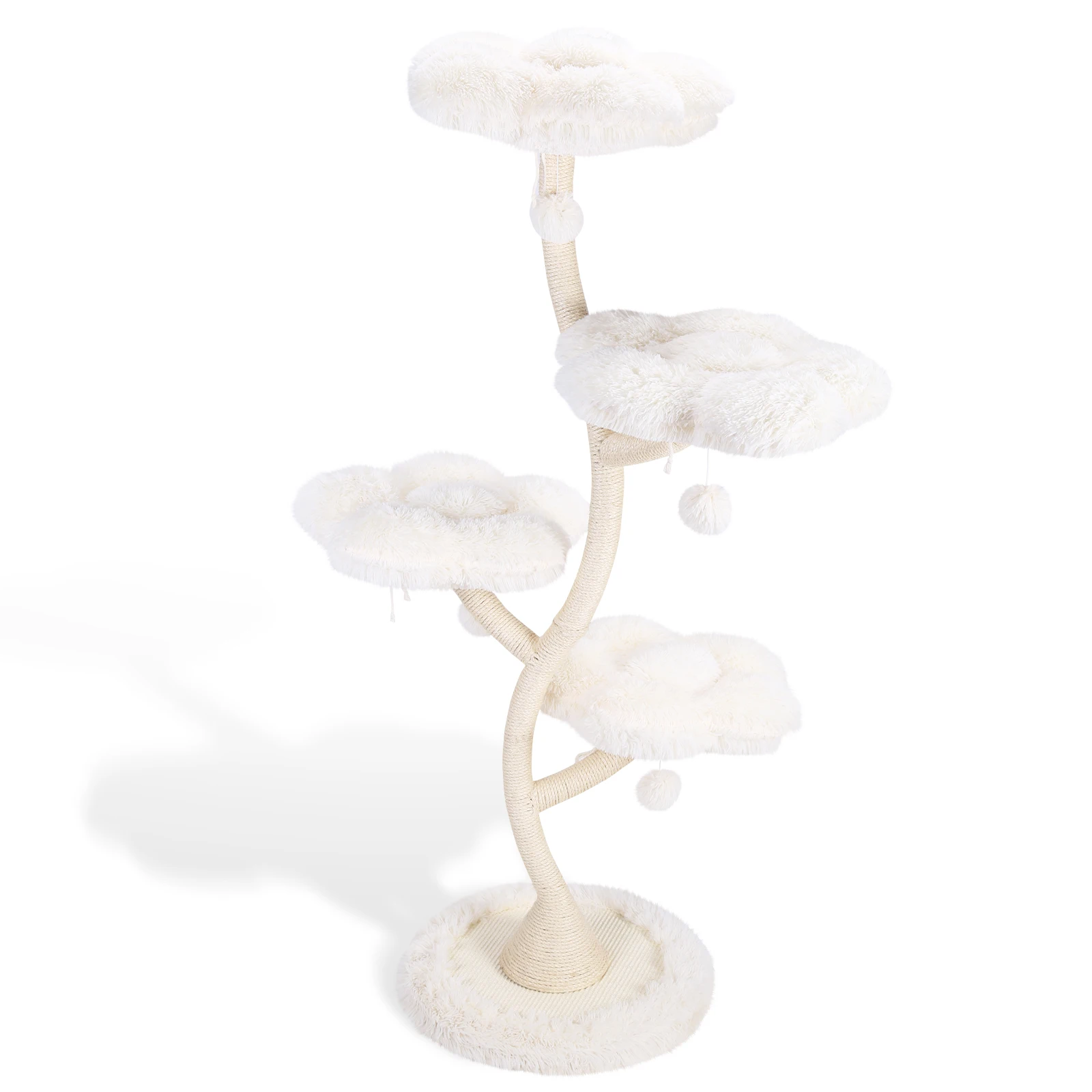 Многоуровневая лежанка-шармель для кошек из кованого железа в форме цветка: доска для лазания, площадка для игр и отдыха
Многоуровневая лежанка-шармель для кошек из кованого железа в форме цветка: доска для лазания, площадка для игр и отдыха