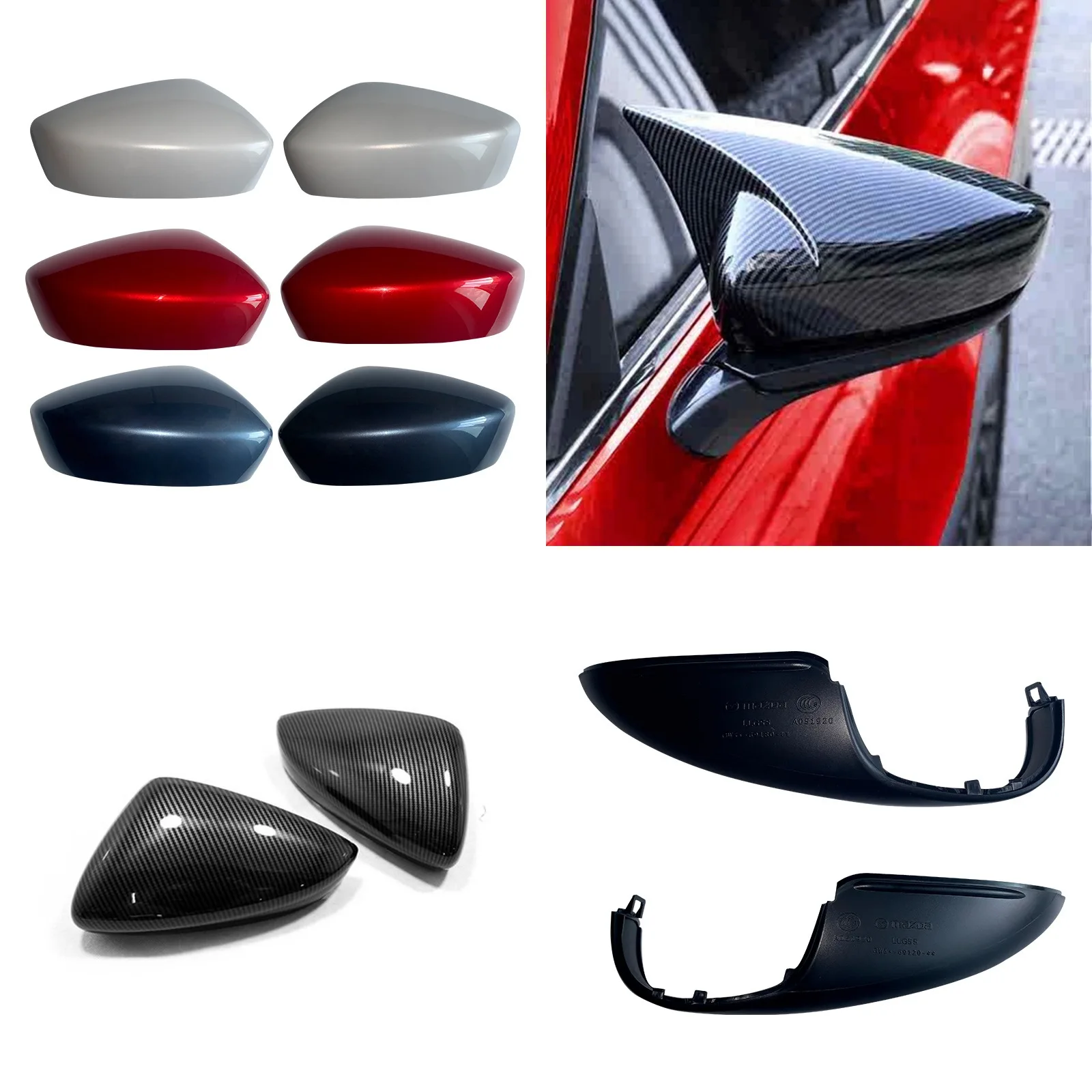 Carbon Fiber Texture Rearview Mirror Cover Turn Signal Lamp Decor for Mazda3 Axela
Carbon Fiber Texture Rearview Mirror Cover Turn Signal Lamp Decor for Mazda3 Axela