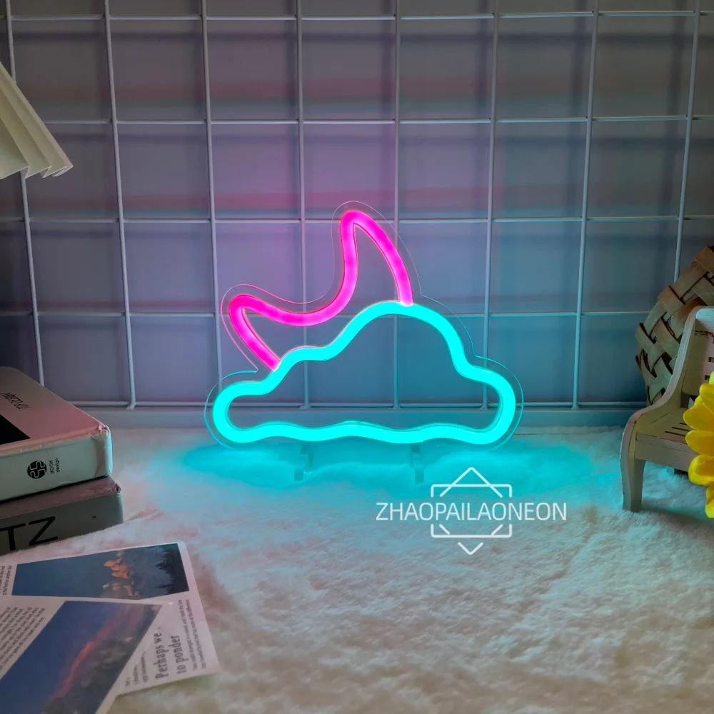 Moon And Clouds Night Lights Neon Sign LED Lights Room Decoration Birthday Gift Boy Or Girls BedRoom Decor Party Lighting USB
Moon And Clouds Night Lights Neon Sign LED Lights Room Decoration Birthday Gift Boy Or Girls BedRoom Decor Party Lighting USB