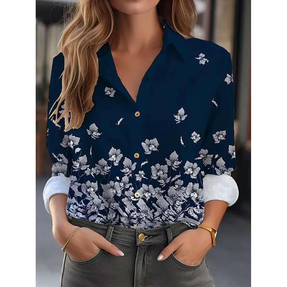 2024 Summer Women's Fashion Shirt Long Sleeved Casual Top Loose Lapel Clothing Button T-shirt Women's Elegant Shirt
2024 Summer Women's Fashion Shirt Long Sleeved Casual Top Loose Lapel Clothing Button T-shirt Women's Elegant Shirt