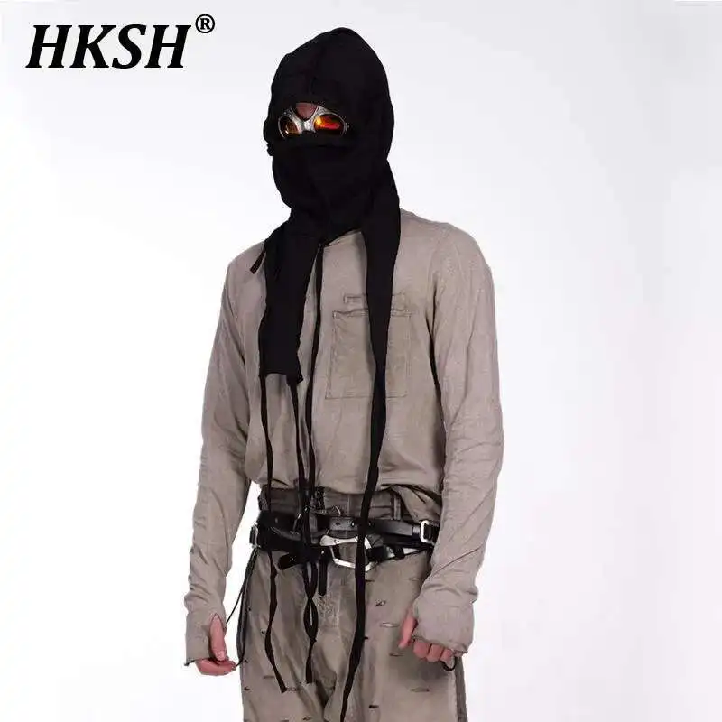 HKSH Spring Autumn New Men's Tide Punk Waste Soil Stylish Niche Niche Design Long Sleeve T-shirt Dark Techwear Chic Tops HK3333
HKSH Spring Autumn New Men's Tide Punk Waste Soil Stylish Niche Niche Design Long Sleeve T-shirt Dark Techwear Chic Tops HK3333