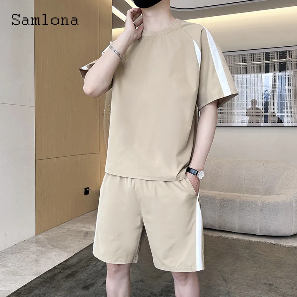 Plus Size 4xl Mens Casual Running Two Piece Sets Men Patchwork Tops and Elastic Waist Short Suit Male Basic Tracksuits Set New
Plus Size 4xl Mens Casual Running Two Piece Sets Men Patchwork Tops and Elastic Waist Short Suit Male Basic Tracksuits Set New