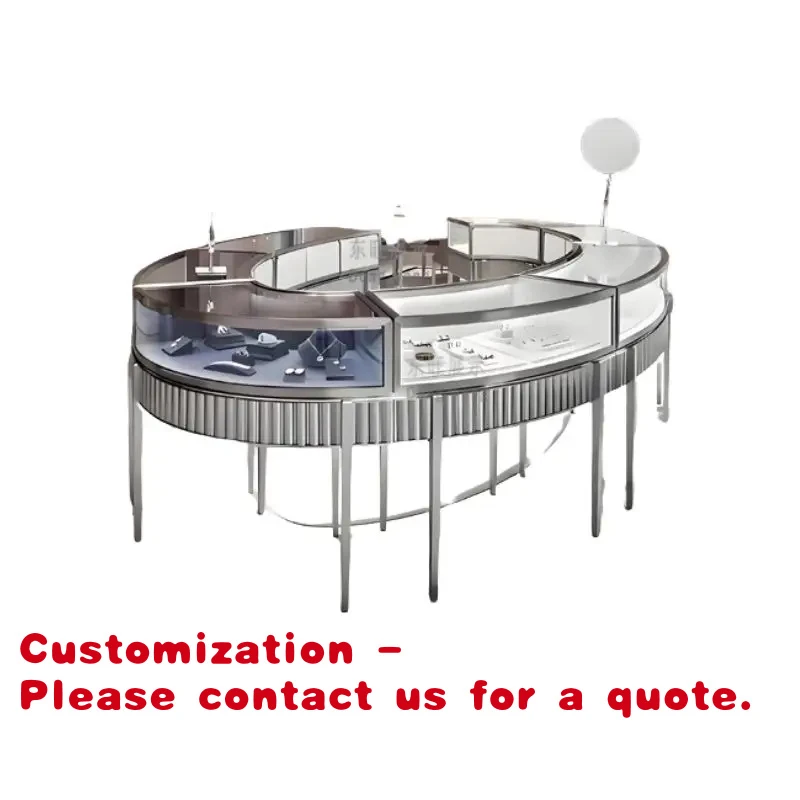 custom.Custom Gold Jewelry Display Cabinet with LED Lighting Stainless Steel Glass Commercial High-end Luxury Display Cabinet
custom.Custom Gold Jewelry Display Cabinet with LED Lighting Stainless Steel Glass Commercial High-end Luxury Display Cabinet