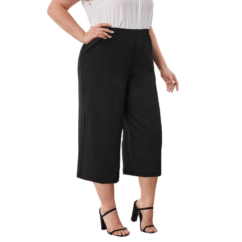 2026 Plus Size Black Stretch Fabric Shorts for Work & Daily
2026 Plus Size Black Stretch Fabric Shorts for Work & Daily