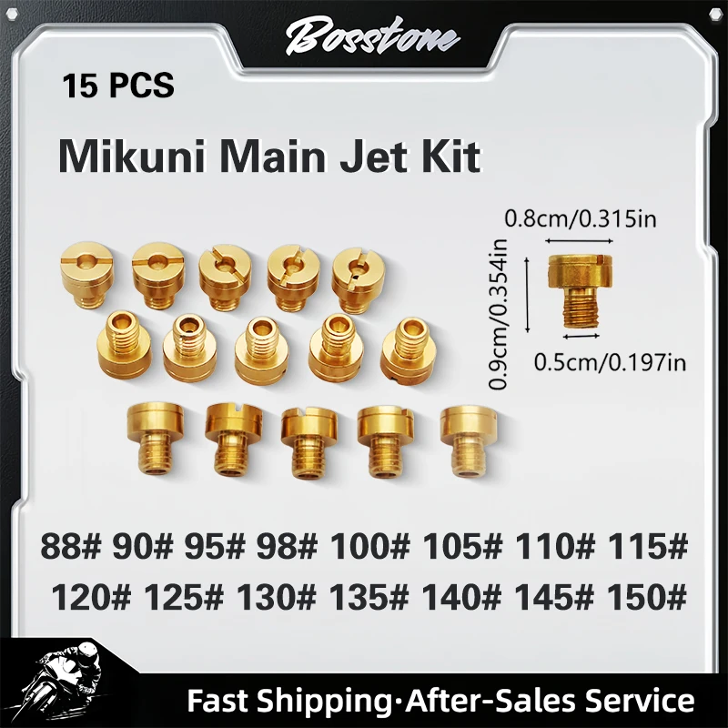 15pcs Carburetor Jet Kits for VM22 VM24 VM26 VM30 Replacement Rejet Kits 125 150 200 250cc Mini Bike Dirt Bike
15pcs Carburetor Jet Kits for VM22 VM24 VM26 VM30 Replacement Rejet Kits 125 150 200 250cc Mini Bike Dirt Bike
