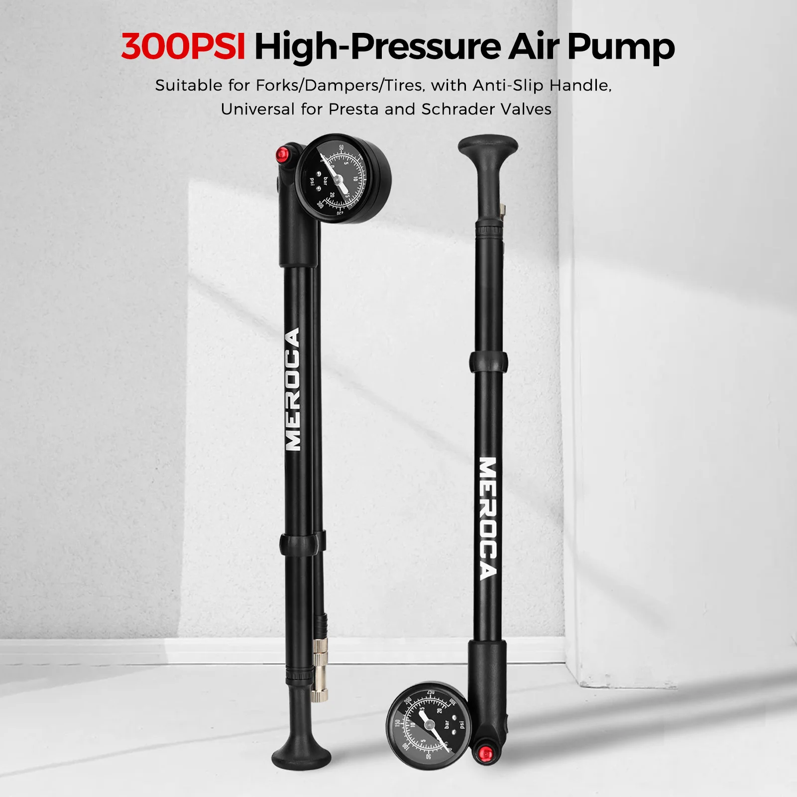 Амортизатор для горного велосипеда Воздушный насос высокого давления 300PSI для вилок и амортизаторов для вилок, амортизаторов, шин с противоскользящей ручкой Prest
Амортизатор для горного велосипеда Воздушный насос высокого давления 300PSI для вилок и амортизаторов для вилок, амортизаторов, шин с противоскользящей ручкой Prest