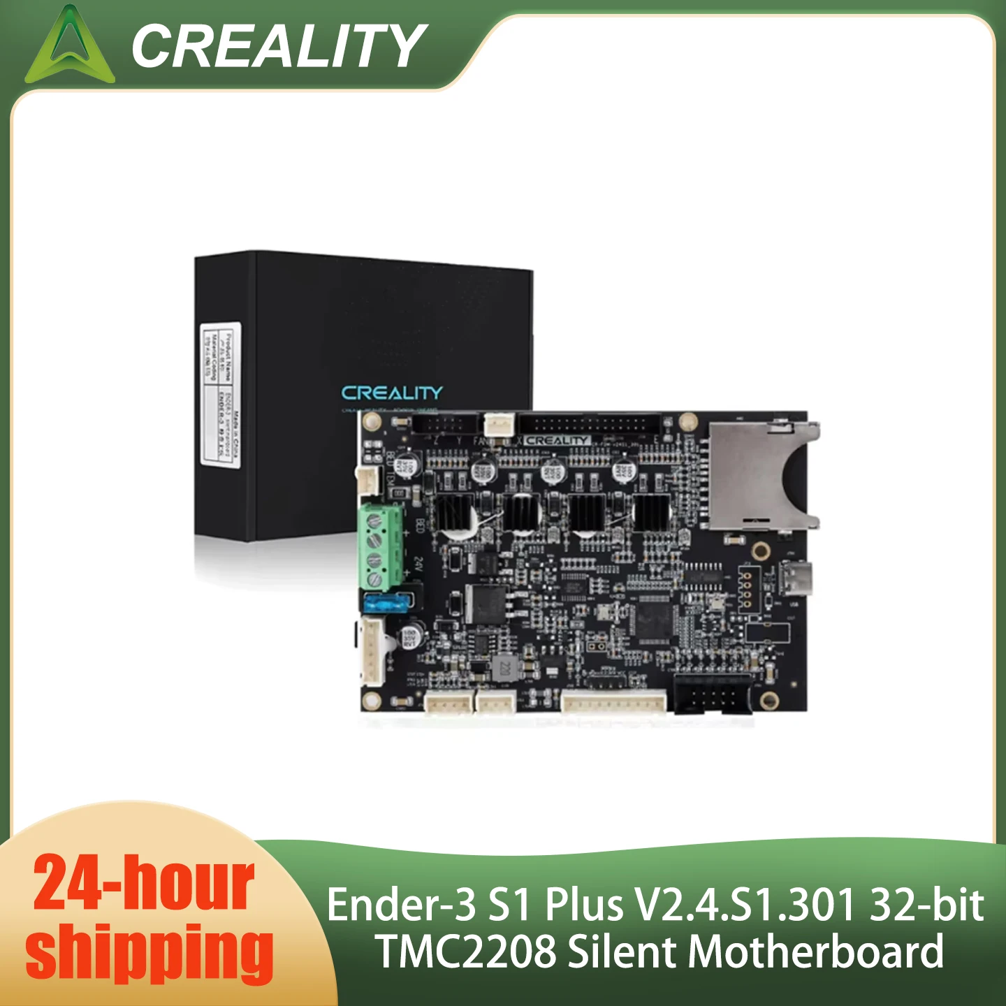 Creality Original Ender-3 S1 Plus Silent Mainboard V2.4.S1.301 32 bit TMC2208_F401RCT6 Upgrade Silent Printing
Creality Original Ender-3 S1 Plus Silent Mainboard V2.4.S1.301 32 bit TMC2208_F401RCT6 Upgrade Silent Printing
