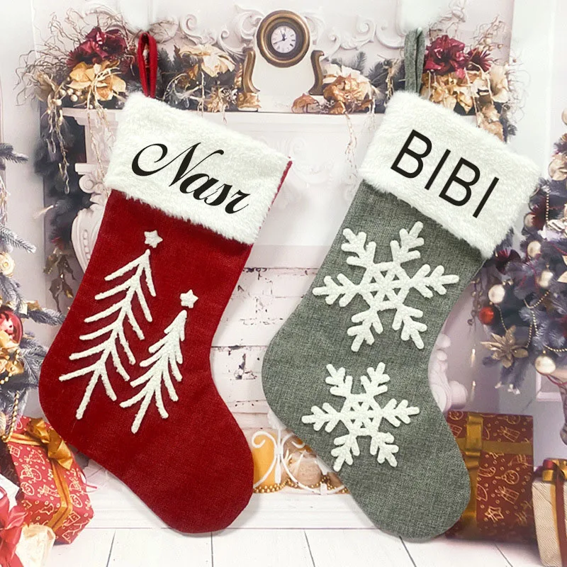Personalized Printing Christmas Socks Cross border Christmas Decorations Gift Bags Linen Snowflake Christmas Socks Christmas Gif
Personalized Printing Christmas Socks Cross border Christmas Decorations Gift Bags Linen Snowflake Christmas Socks Christmas Gif