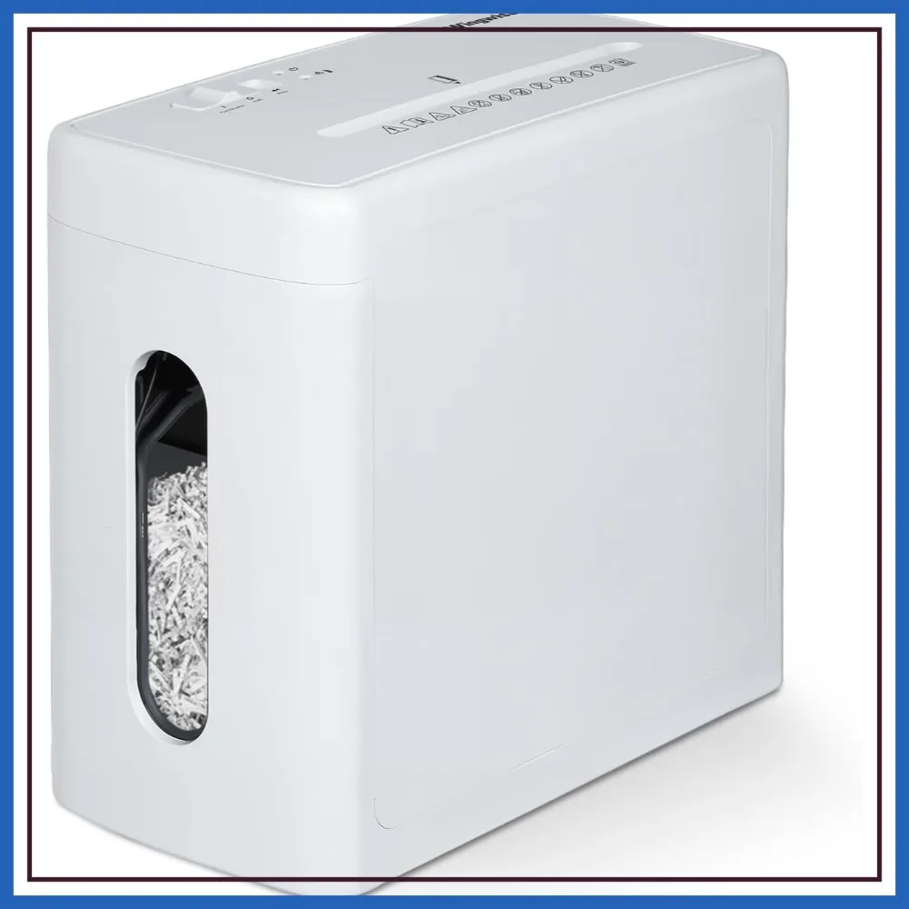 Low Noise 40dB Paper Shredder for Home, 10-Sheet Cross Cut, CD/Credit Card Shredder, 2.6 Gallons Wastebasket, P-4 High Security
Low Noise 40dB Paper Shredder for Home, 10-Sheet Cross Cut, CD/Credit Card Shredder, 2.6 Gallons Wastebasket, P-4 High Security