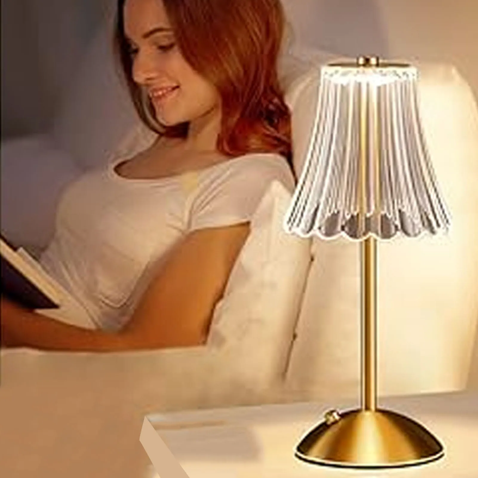 3 Colors Table Lamp Touch Control Cordless Decorative Desk Light 1200mAh Iron and Acrylic Vintage for Bedroom Restaurant
3 Colors Table Lamp Touch Control Cordless Decorative Desk Light 1200mAh Iron and Acrylic Vintage for Bedroom Restaurant