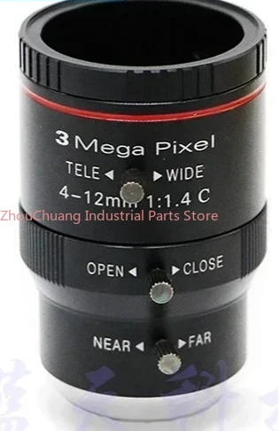3 million high-definition C-interface industrial lens 4-12mm 3mp zoom C-interface machine vision intelligent detection lens
3 million high-definition C-interface industrial lens 4-12mm 3mp zoom C-interface machine vision intelligent detection lens