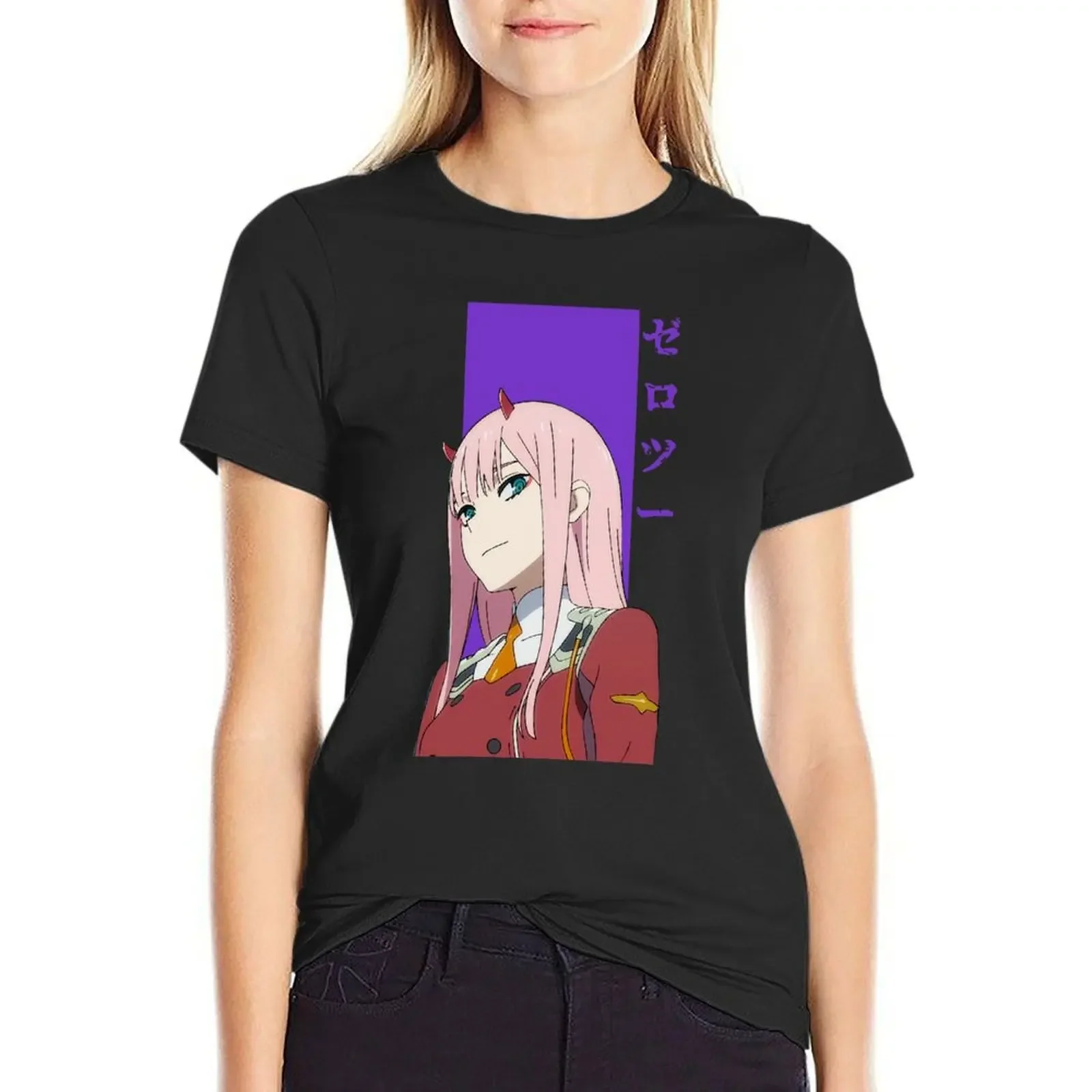 Zero Two T-Shirt korean fashion funny summer top t-shirts for Women graphic tees funny
Zero Two T-Shirt korean fashion funny summer top t-shirts for Women graphic tees funny