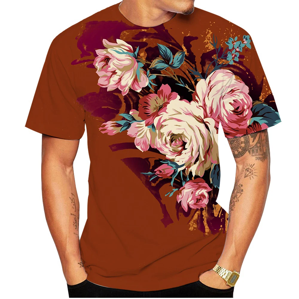 Rose Fashion Simple Creative Design 3D Printed Personality T-shirt Men's/Women's Short Sleeves Round Collar Casual T-shirt
Rose Fashion Simple Creative Design 3D Printed Personality T-shirt Men's/Women's Short Sleeves Round Collar Casual T-shirt