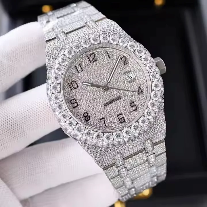 Wholesale Automatic Mechanical Watches Stainless Steel Moissanite D VVS1 Moissanite Diamond Tester Passed Fast Delivery Factory
Wholesale Automatic Mechanical Watches Stainless Steel Moissanite D VVS1 Moissanite Diamond Tester Passed Fast Delivery Factory