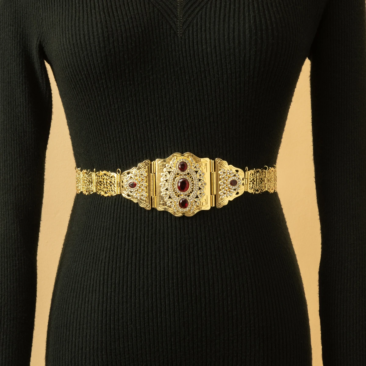 Shiny Gold Plated Metal Wedding Belt with Hollow Inlay for Ladies Multi-Occasion Suitable Festive Gift Ladies Jewelry
Shiny Gold Plated Metal Wedding Belt with Hollow Inlay for Ladies Multi-Occasion Suitable Festive Gift Ladies Jewelry
