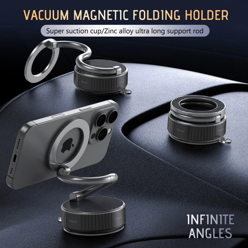 New Car Mounted Metal Magnetic Phone Holder With Foldable Lifting And 360 ° Rotating Metal Phone Mount Creative Phone Stand
New Car Mounted Metal Magnetic Phone Holder With Foldable Lifting And 360 ° Rotating Metal Phone Mount Creative Phone Stand