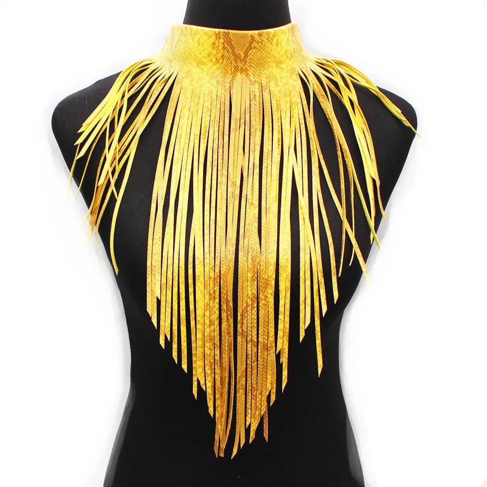 2023 New Serpentine Leather Necklace Tassel Necklace For Women's Handmade High Street Synthetic Leather Jewelry
2023 New Serpentine Leather Necklace Tassel Necklace For Women's Handmade High Street Synthetic Leather Jewelry