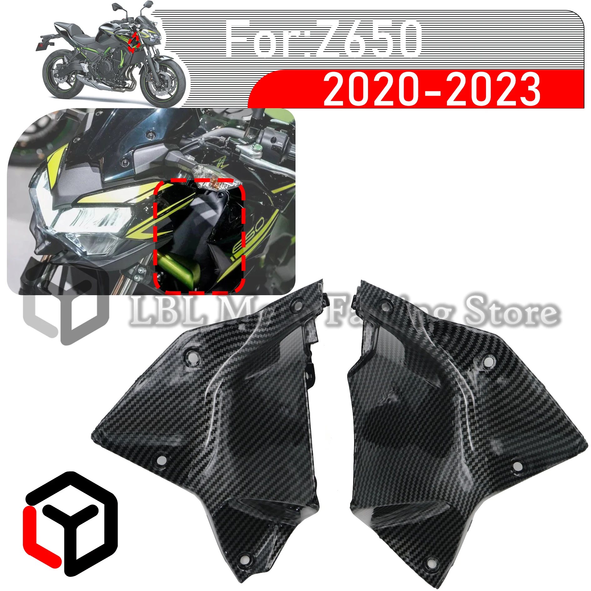 For KAWASAKI Z650 2020 2021 2022 2023 Front Upper Inner Panel Fairing Gas Tank Side Cover Side Panel Interior Trim Panel Cover
For KAWASAKI Z650 2020 2021 2022 2023 Front Upper Inner Panel Fairing Gas Tank Side Cover Side Panel Interior Trim Panel Cover