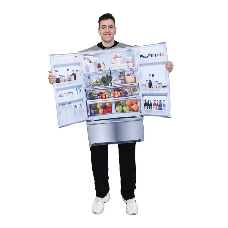 Fantasia Funny Refrigerator Cosplay Clothing Cartoon Stage Disfraz Costume Men Women Fantasy Halloween Carnival Party Clothes
Fantasia Funny Refrigerator Cosplay Clothing Cartoon Stage Disfraz Costume Men Women Fantasy Halloween Carnival Party Clothes