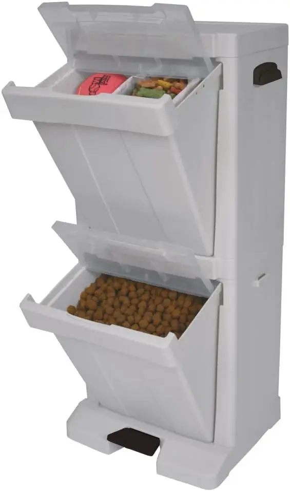Pet Food Storage Tower with Foot Pedal, Holds 8.8lbs, Includes Scoop
Pet Food Storage Tower with Foot Pedal, Holds 8.8lbs, Includes Scoop