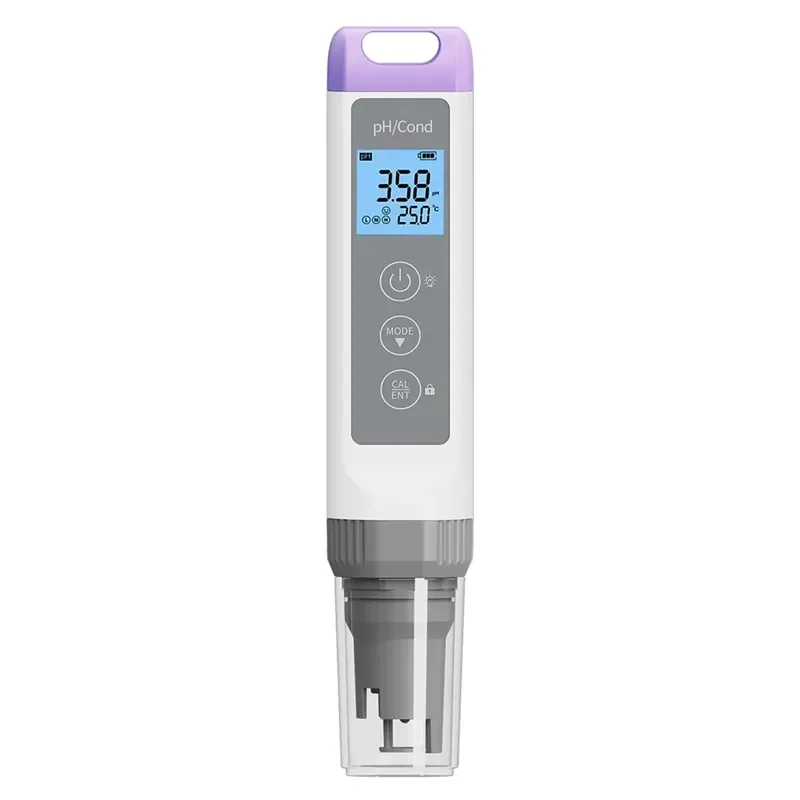 Portable PH/Conductivity Meter with TDS, Sal, Res, and mV Measurement
Portable PH/Conductivity Meter with TDS, Sal, Res, and mV Measurement