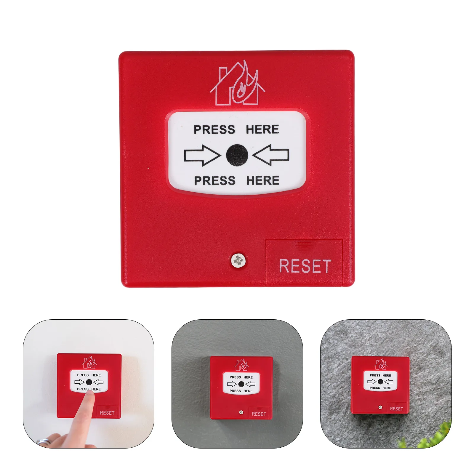 Fire Alarm Manual 1 Unit Emergency Alarm Button for Building Smoke Integration