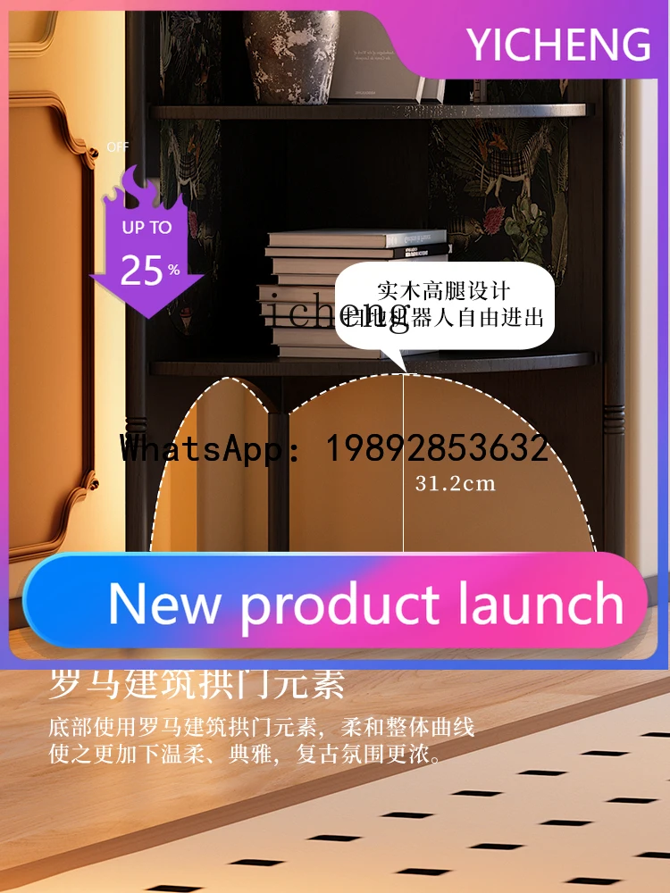 Cabinet French Retro Living Room Corner Solid Wood Corner Cabinet Bookshelf
Cabinet French Retro Living Room Corner Solid Wood Corner Cabinet Bookshelf