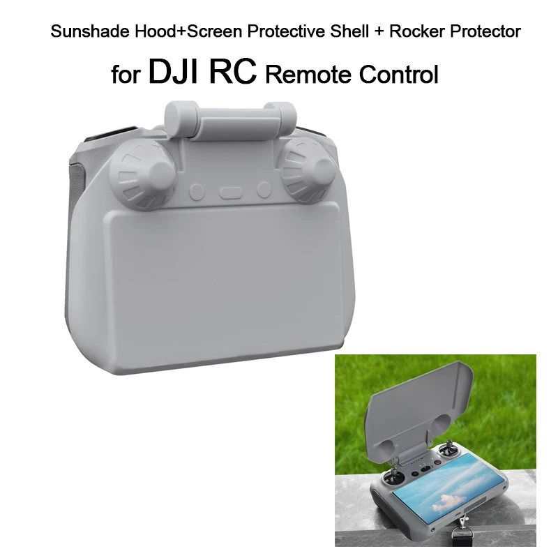 Sunshade Hood + Rocker / Screen Protector Shell for DJI RC Remote Controller for DJI Mini 3 PRO/Mini 3 Control Drone Accessories
Sunshade Hood + Rocker / Screen Protector Shell for DJI RC Remote Controller for DJI Mini 3 PRO/Mini 3 Control Drone Accessories